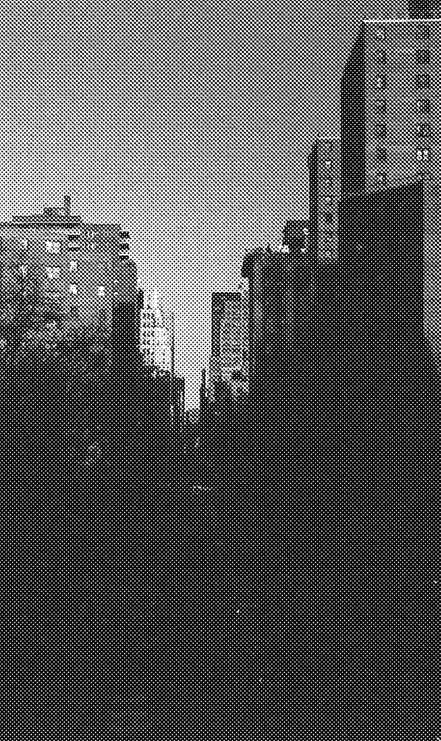 New York photography, halftoned for screenprint