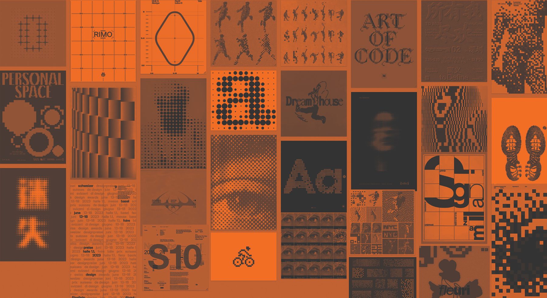 Visual direction for neunzehnzehn: colour, type and pattern studies