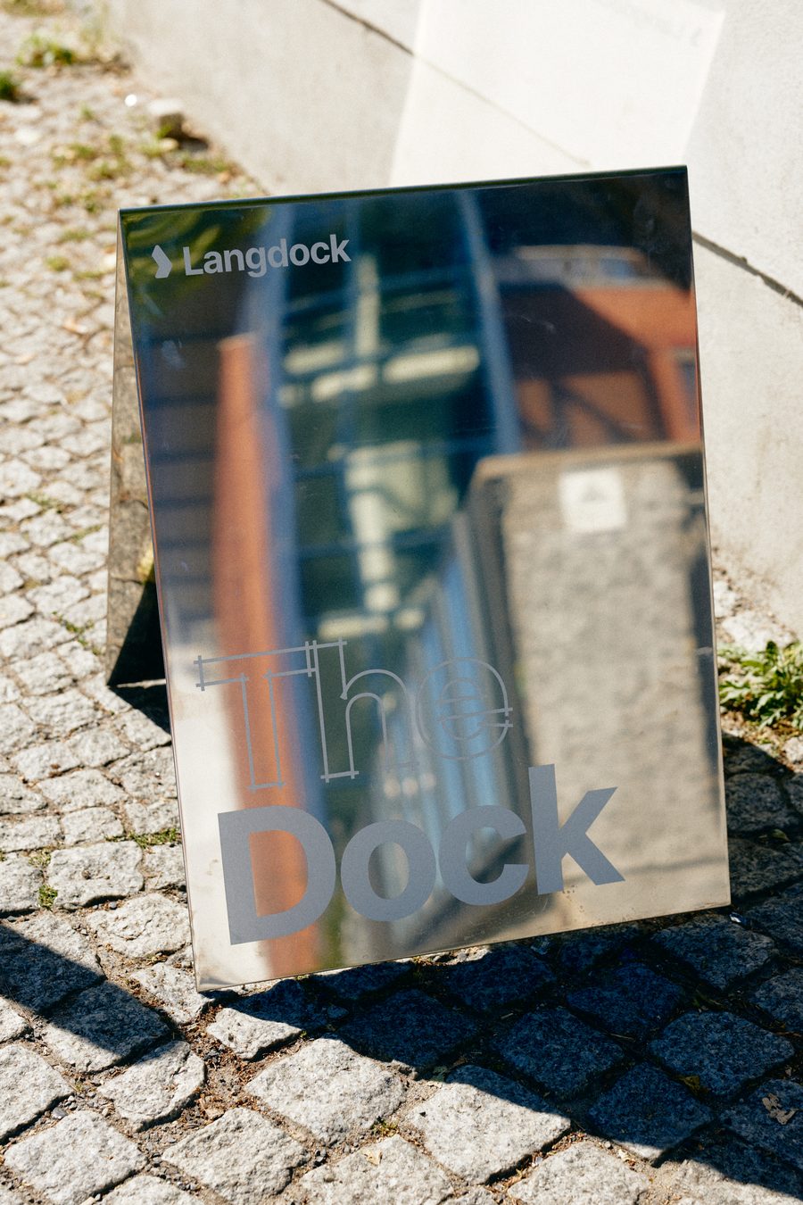 The Dock, event space branding for Langdock
